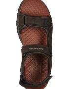 Skechers Сандали Tresmen - Hirano от еко кожа с велкро Тъмнокафяв