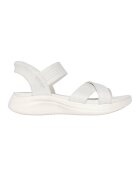 Skechers Сандали Ultra Flex 3.0 Slip-Ins с кръстосани каишки - Мръснобял