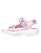 Skechers Сандали Unicorn Dreams с велкро и цветен блок Светлорозов
