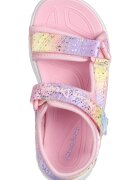 Skechers Сандали Unicorn Dreams с велкро и цветен блок Светлорозов