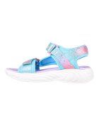 Skechers Сандали Unicorn Dreams с велкро и цветен блок Жълт/Аквамарин син/Розово