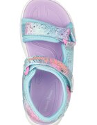 Skechers Сандали Unicorn Dreams с велкро и цветен блок Жълт/Аквамарин син/Розово