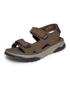 Skechers Сандали Wagner Avalon от еко кожа с велкро Кафяв