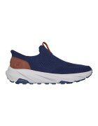 Skechers Скосени маратонки Conner Milton - Канелено кафяво/Тъмносин