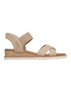 Skechers Скосени сандали Desert Kiss Slip-Ins - Сиво-кафяв/Карамел