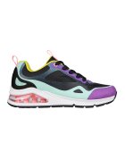 Skechers Скосени спортни обувки Uno 2-Mad Air с мрежа - Черен/Виолетов/Ментово зелено