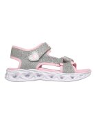Skechers Sneakers Текстилни сандали Heart Lights Розово/Сребрист