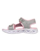 Skechers Sneakers Текстилни сандали Heart Lights Розово/Сребрист