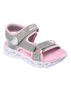 Skechers Sneakers Текстилни сандали Heart Lights Розово/Сребрист