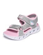 Skechers Sneakers Текстилни сандали Heart Lights Розово/Сребрист