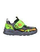 Skechers Спортни обувки Adventure Track-Soun с LED светлини - Черен/Оранжев/Лайм зелено