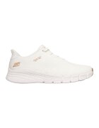 Skechers Спортни обувки BOBS B Flex 2.0 Slip-Ins от мрежа и еко кожа - Тъмнокафяв/Мръснобял