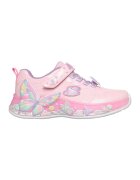 Skechers Спортни обувки Buttterfly Bliss с велкро - Пастелнорозов/Небесносин/Сребрист