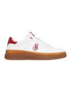 Skechers Спортни обувки Courtside Cali Dudez от кожа - Червен/Бял