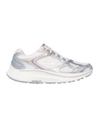 Skechers Спортни обувки Go Run Consistent 2.0- Volt с кожа - Мръснобял/Сребрист