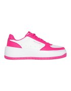 Skechers Спортни обувки Grand 92 Steady Winn от еко кожа с контрасти - Бял/Неоново розово