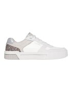 Skechers Спортни обувки Jade с равна платформа и велур - Бял/Светло кафяво/Сребрист