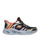 Skechers Спортни обувки Meteor Slip-Ins с LED светлини - Черен/Оранжев/Сребрист