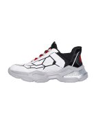 Skechers Спортни обувки Orbitron с текстил с лесно обуване - Бял/Сив/Тъмносин