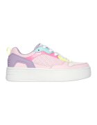 Skechers Спортни обувки от еко кожа - Бял/Розово
