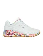 Skechers Спортни обувки Uno Loving Love от еко кожа - Бял/Розово златисто