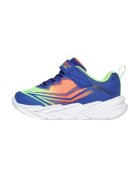 Skechers Спортни обувки от еко кожа с графичен дизайн - Черен/Лайм зелено/Син