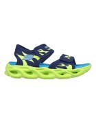 Skechers Спортни обувки от текстил Thermo-Splash Heat-Flo с велкро Лайм зелено/Тъмносин