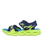 Skechers Спортни обувки от текстил Thermo-Splash Heat-Flo с велкро Лайм зелено/Тъмносин