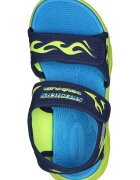 Skechers Спортни обувки от текстил Thermo-Splash Heat-Flo с велкро Лайм зелено/Тъмносин
