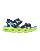 Skechers Спортни обувки от текстил Thermo-Splash Heat-Flo с велкро - Лайм зелено/Тъмносин