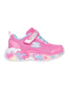 Skechers Спортни обувки S-Lights с блясък - Пастелносин/Светлорозов