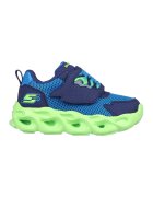 Skechers Спортни обувки със светлини и велкро Thermo-Flash - Flame - Лайм зелено/Тъмносин