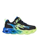 Skechers Спортни обувки Thermo-Flash - Heat-Flux с велкро и светлини - Черен/Лайм зелено/Син