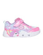 Skechers Спортни обувки Unicorn Charmer с LED светлини и велкро - Тюркоаз/Пастелнорозов/Лилав