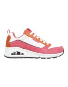 Skechers Спортни обувки Uno - 2 Much Fun с велур - Бял/Розово