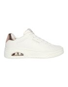 Skechers Спортни обувки Uno Court от еко кожа - Бял/Розово златисто