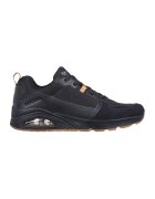 Skechers Спортни обувки Uno-Layover с мрежа и еко кожа - Черен