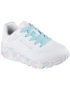 Skechers Спортни обувки Uno Lite - Lovely Luv от еко кожа - Бял/Светлосин