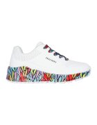 Skechers Спортни обувки Uno Lite с принт - Пастелносин/Черен/Оранжев