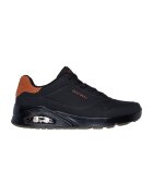 Skechers Спортни обувки Uno-Suited On Air с велур - Черен/Канелено кафяво