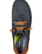 Skechers Спортно-елегантни обувки Melson с контрасти Тъмносин