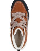 Skechers Текстилни боти Yana-Collins Landing с кожа Черен/Кафяв