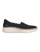 Skechers Текстилни обувки Wilshire True Charm Slip-ons - Черен/Светло бежово