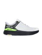 Skechers Текстилни обувки за бягане Max Cushioning Suspension - Бял/Черен/Лайм зелено