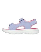 Skechers Текстилни сандали с велкро Лавандула