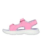 Skechers Текстилни сандали с велкро Розово