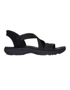 Skechers Текстилни сандали Slip-Ins Reggae Slim - Черен