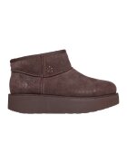 Skechers Велурени боти Hero - Кафяв