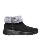 Skechers Велурени боти с цип - Черен/Светло