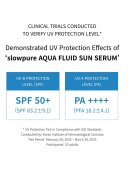 SLOWPURE Серум със слънцезащита SPF50+ PA++++ аква флуиден слънчев серум 50 мл